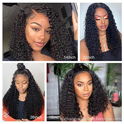 Free Shipping Curly Frontal Human Hair Lace Front Wig Brazilian Human Hair Lace Frontal Wigs Virgin Human Hair Kinky Curly Wig